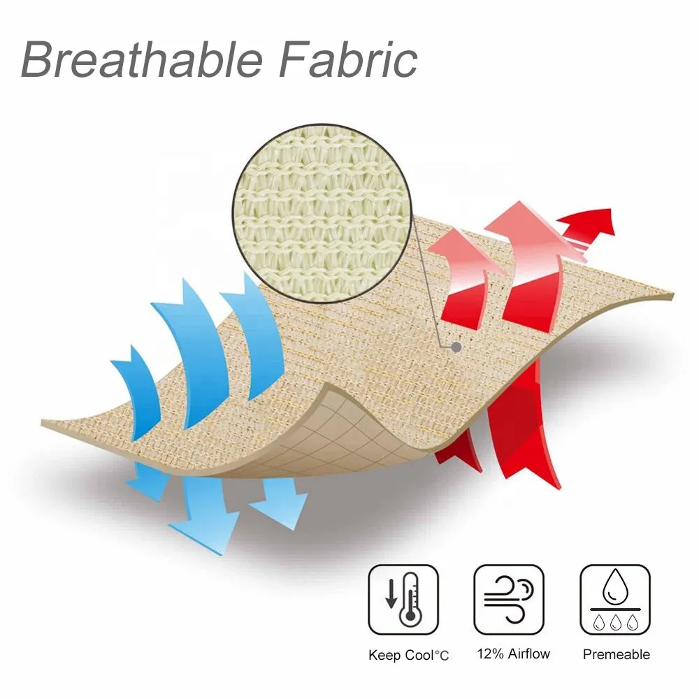 12'x'20' Rectangle Patio Sun Shade Sail（Sand Color）