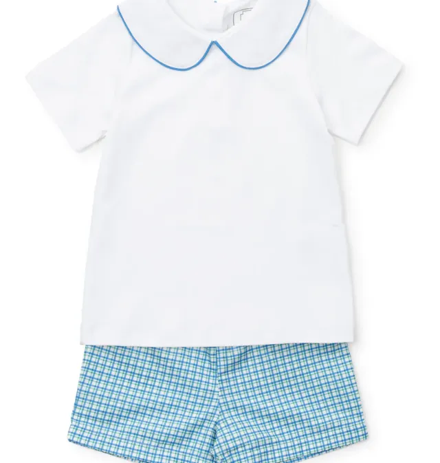 Boys' Woven Short Set | Hampton Plaid